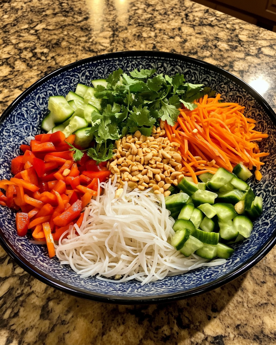 Ingredients for Quick and Zesty: Whip Up a 15-Minute Thai Noodle Salad