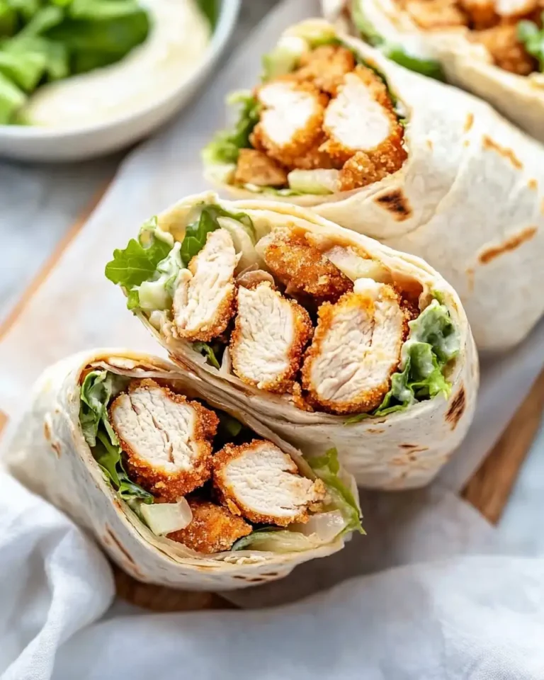 Crispy Chicken Caesar Wraps: A Crunchy Twist on a Classic Delight - Featured Image