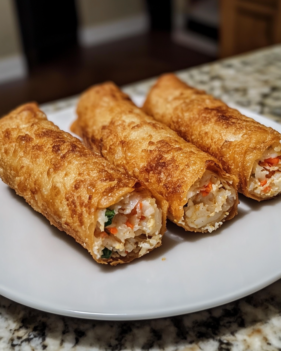 Final dish - Crab Cake Egg Rolls: A Crispy Twist on a Seafood Classic