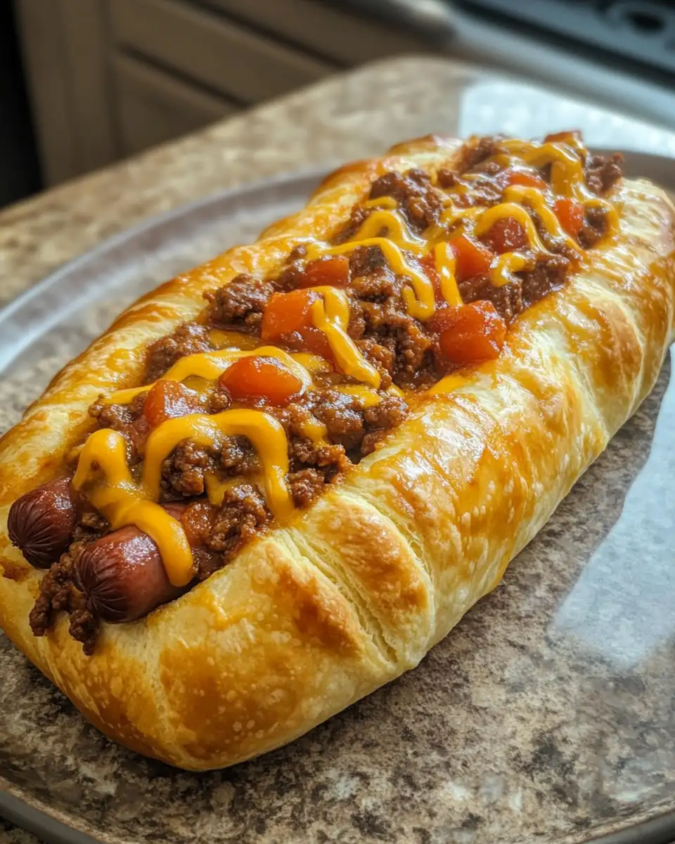 Crescent Roll Chili Dog Delight: A Game-Changing Twist on a Classic Favorite 6 Final dish - Crescent Roll Chili Dog Delight: A Game-Changing Twist on a Classic Favorite