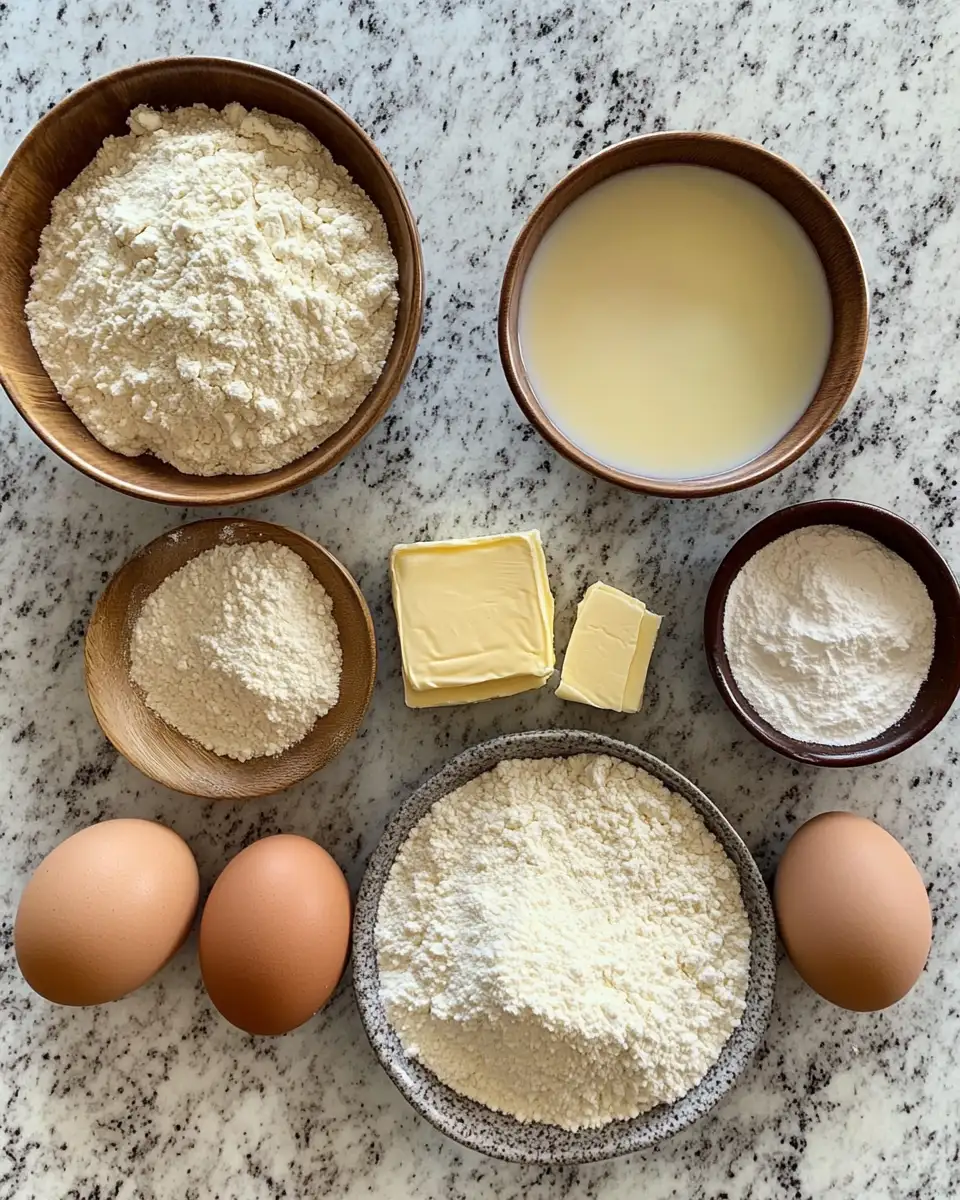 Ingredients for The Ultimate Guide to Making Irresistibly Fluffy Butter Bread