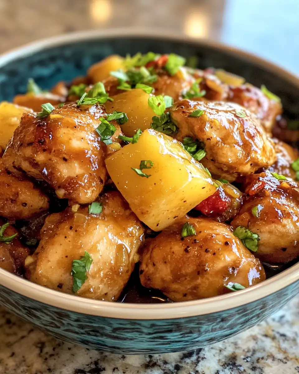 Final dish - Tropical Delights: Easy Hawaiian Crockpot Chicken Recipe to Savor