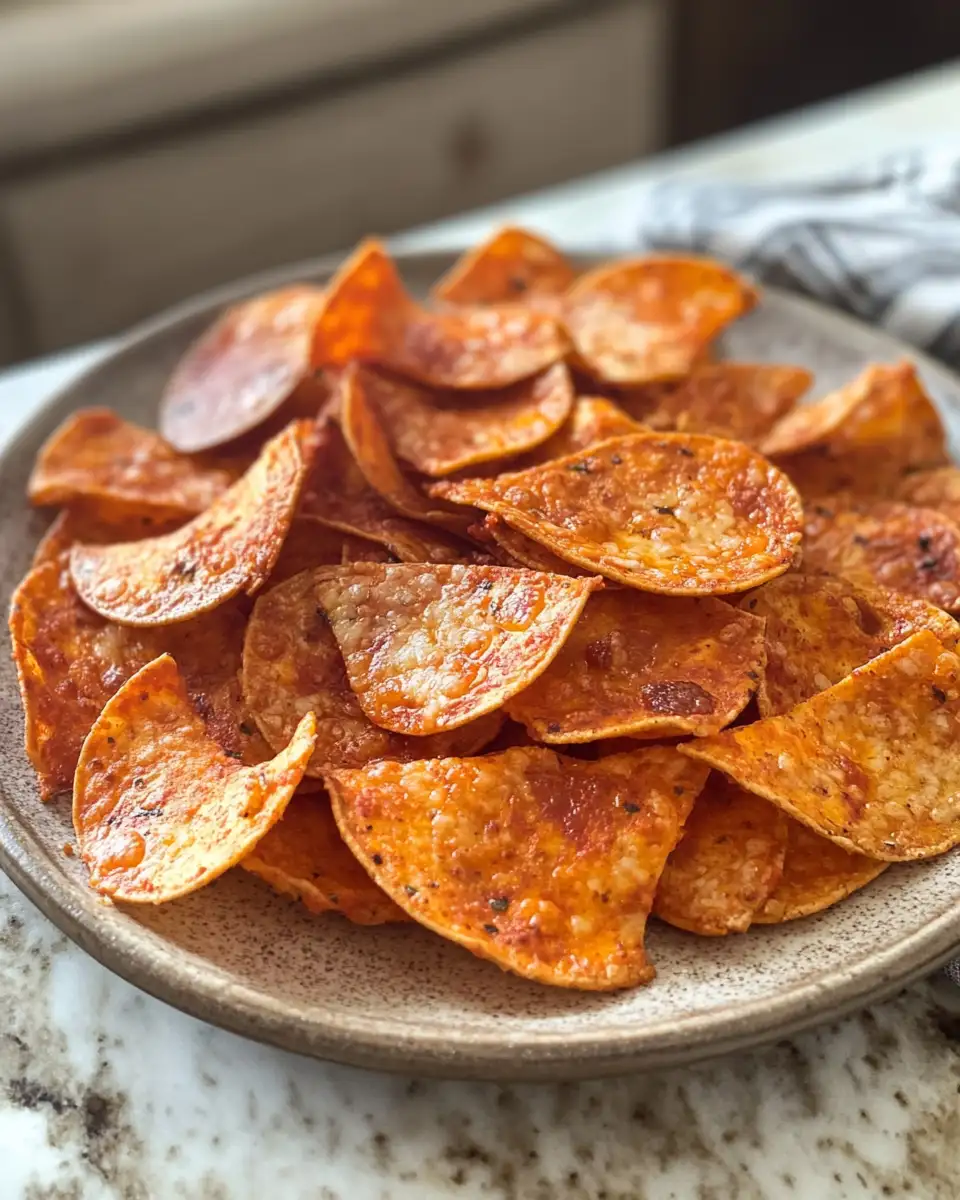 Final dish - Crunch Your Cravings with Irresistible Keto Pizza Chips