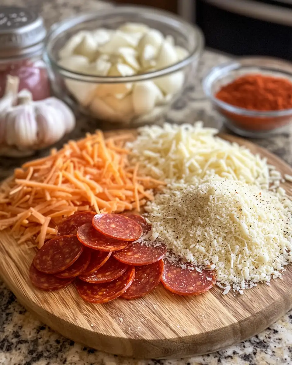 Ingredients for Crunch Your Cravings with Irresistible Keto Pizza Chips