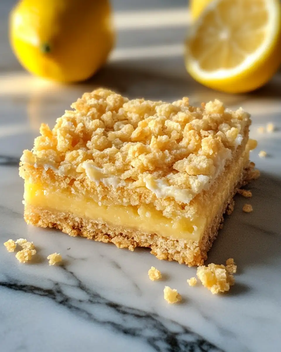 Final dish - Zesty Delight: Discover the Magic of Lemon Crunch Bars