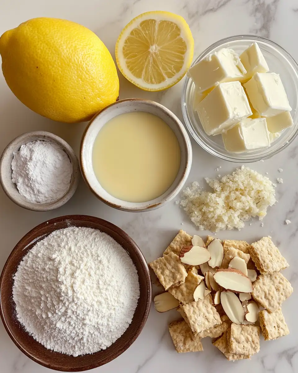 Ingredients for Zesty Delight: Discover the Magic of Lemon Crunch Bars