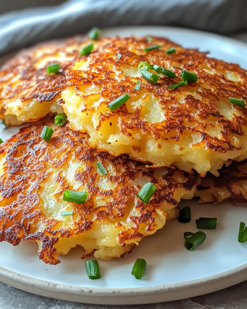 Final dish - Crispy and Irresistible: Discover the Magic of Savory German Potato Pancakes