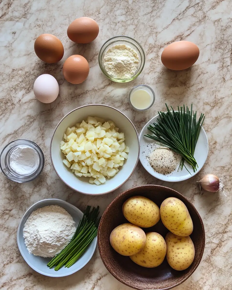 Ingredients for Crispy and Irresistible: Discover the Magic of Savory German Potato Pancakes