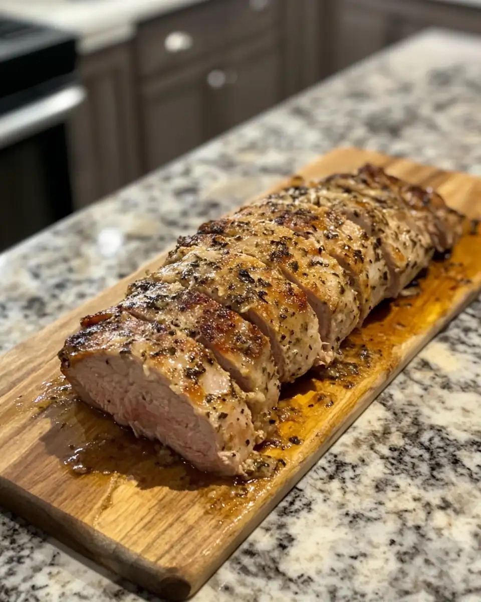 Melt-in-Your-Mouth Magic: Slow Cooker Honey and Parmesan Pork Tenderloin 6 Final dish - Melt-in-Your-Mouth Magic: Slow Cooker Honey and Parmesan Pork Tenderloin
