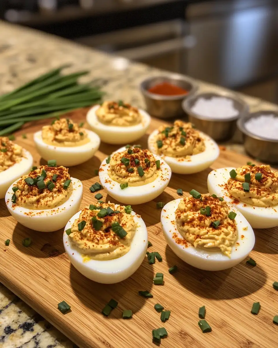 Ingredients for Fiery Flavor Twist: Spicy Chili Garlic Deviled Eggs