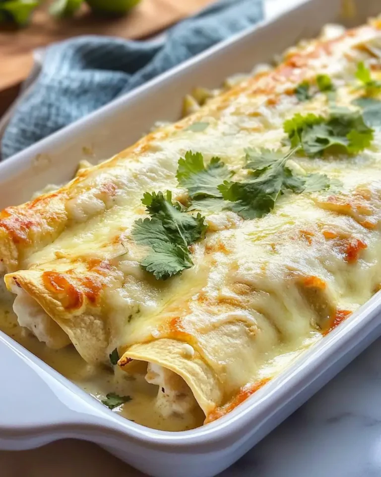Irresistibly Creamy Chicken Enchiladas with Sour Cream White Sauce - Featured Image