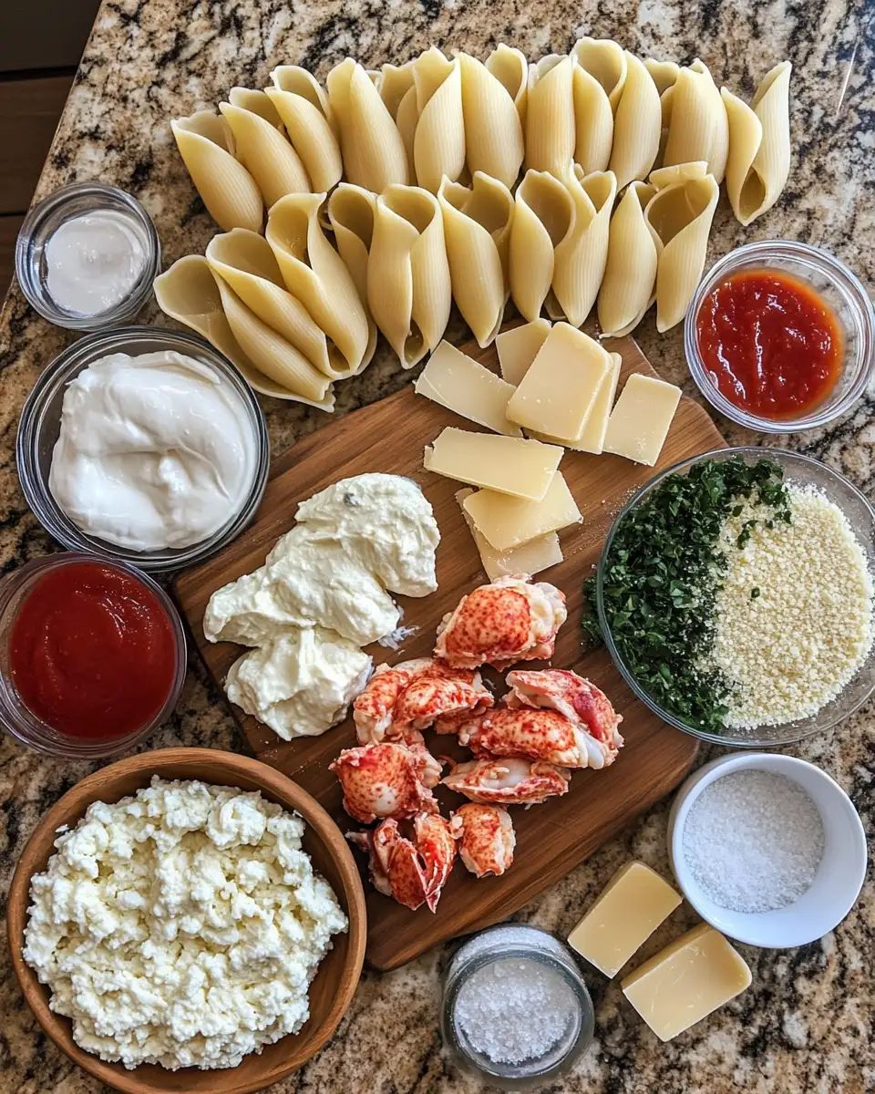 Ingredients for Indulge in Decadence: Garlic Butter Lobster Stuffed Shells That Will Steal Your Heart