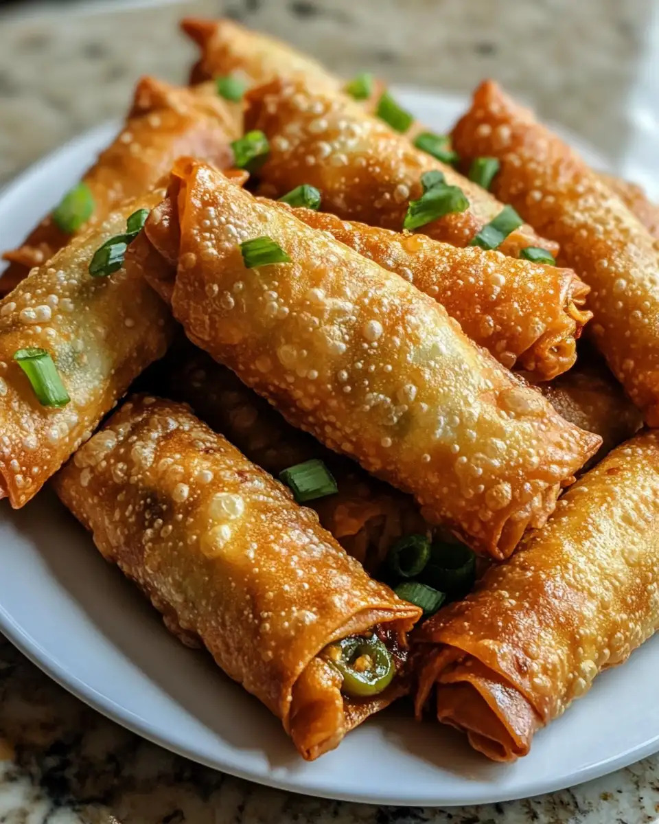 Final dish - Spice Up Your Snack Game with Irresistible Jalapeno Popper Egg Rolls
