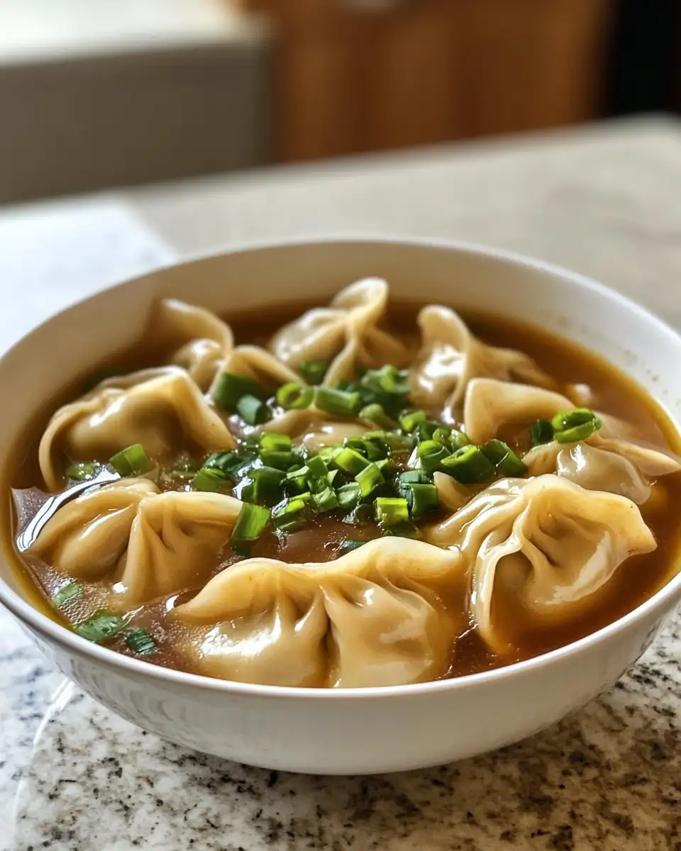 Final dish - Savor the Flavor: Discover the Ultimate Asian Dumpling Potsticker Soup Experience