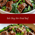 Flavor-Packed Bok Choy Stir-Fried Beef 🍜🥩