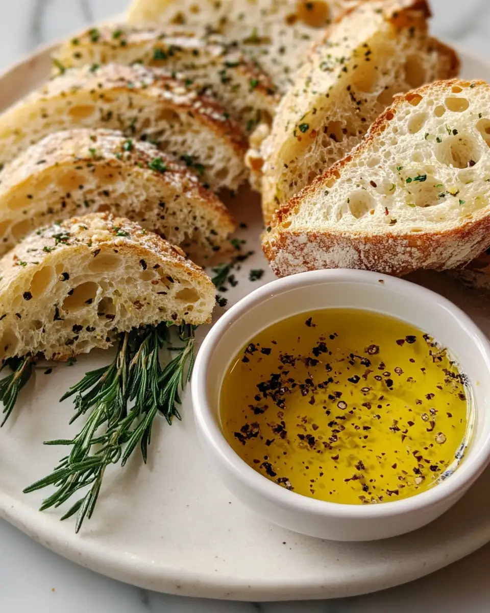 Final dish - Elevate Your Appetizer Game with Irresistible Bread Dipping Oil