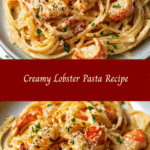 Creamy Lobster Pasta Delight 🦞🍝