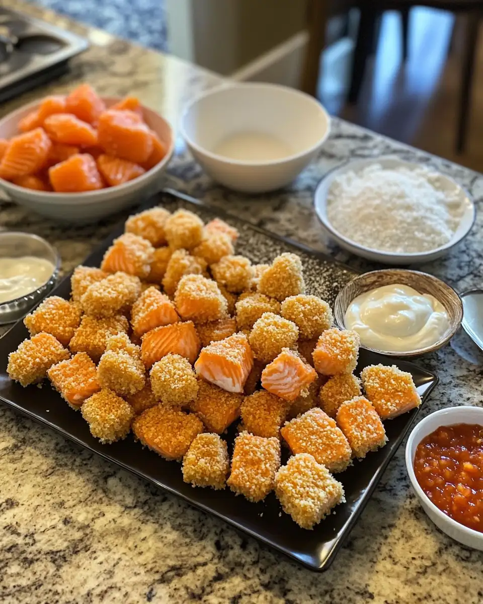 Ingredients for Irresistibly Delicious: Crispy Bang Bang Salmon Bites That Will Wow Your Taste Buds