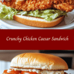 Crunchy Chicken Caesar Sandwich 🥪🍗