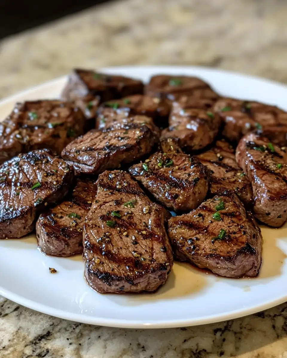 Final dish - Sizzle and Spice: The Ultimate Garlic Pepper Steak Medallions Recipe