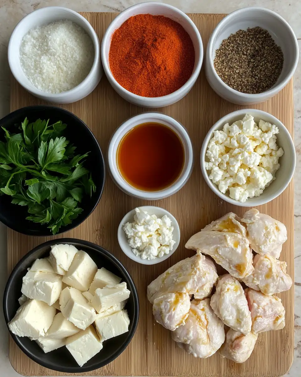 Ingredients for Spice Up Your Dinner with Hot Honey Infused Feta Chicken