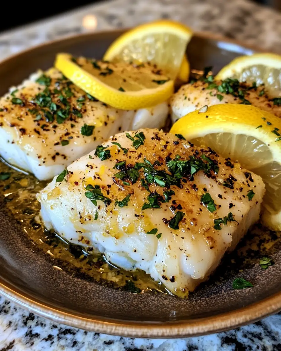 Final dish - Zesty Lemon Garlic Butter Cod Bowls: A Flavorful Feast