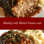 Cheesy Meatloaf & Mashed Potatoes Delight 🥩🧀