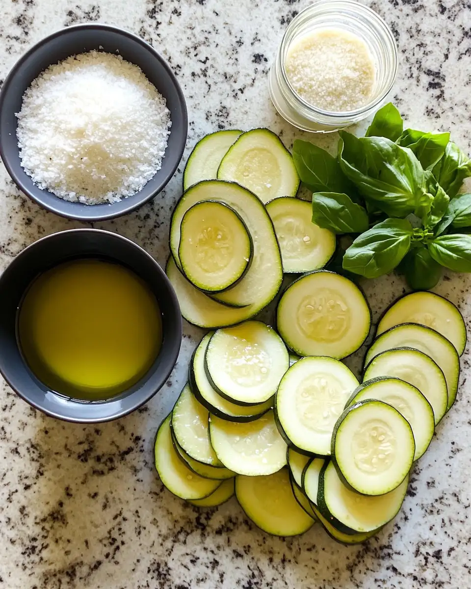 Ingredients for Zesty Roasted Zucchini: Your New Favorite Side Dish