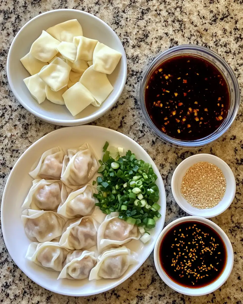 Ingredients for Sizzling Sensations Spice Up Your Table with Irresistible Pork Wontons