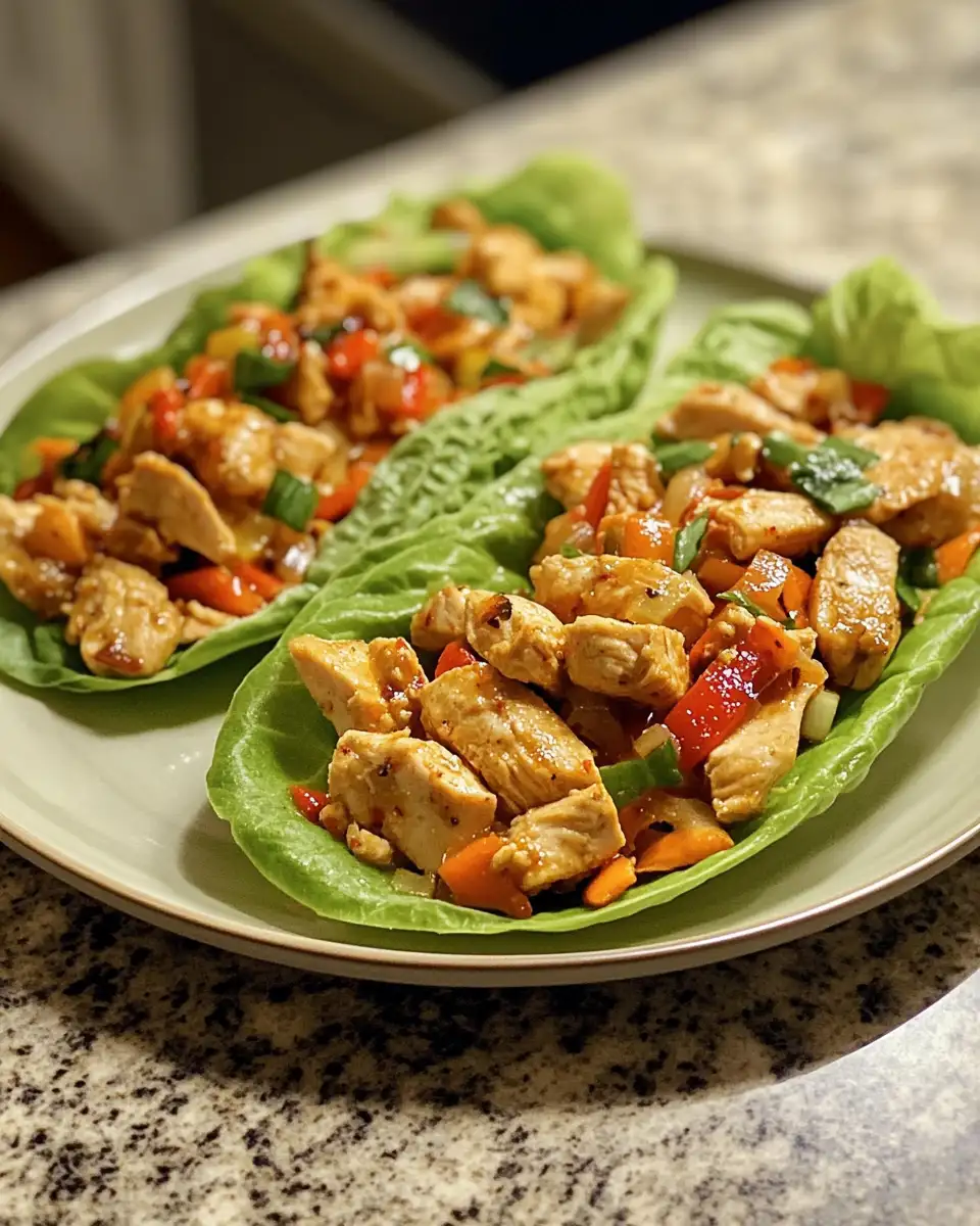 Final dish - Thai Chicken Lettuce Wraps: A Flavorful Twist on Your Dinner Table