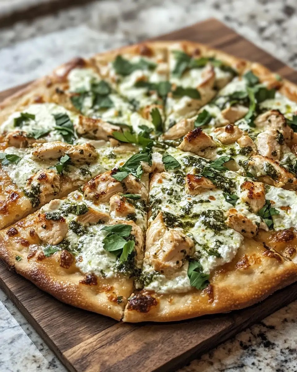 Final dish - Tantalizing Tzatziki Chicken Pizza: A Greek Twist on Classic Comfort