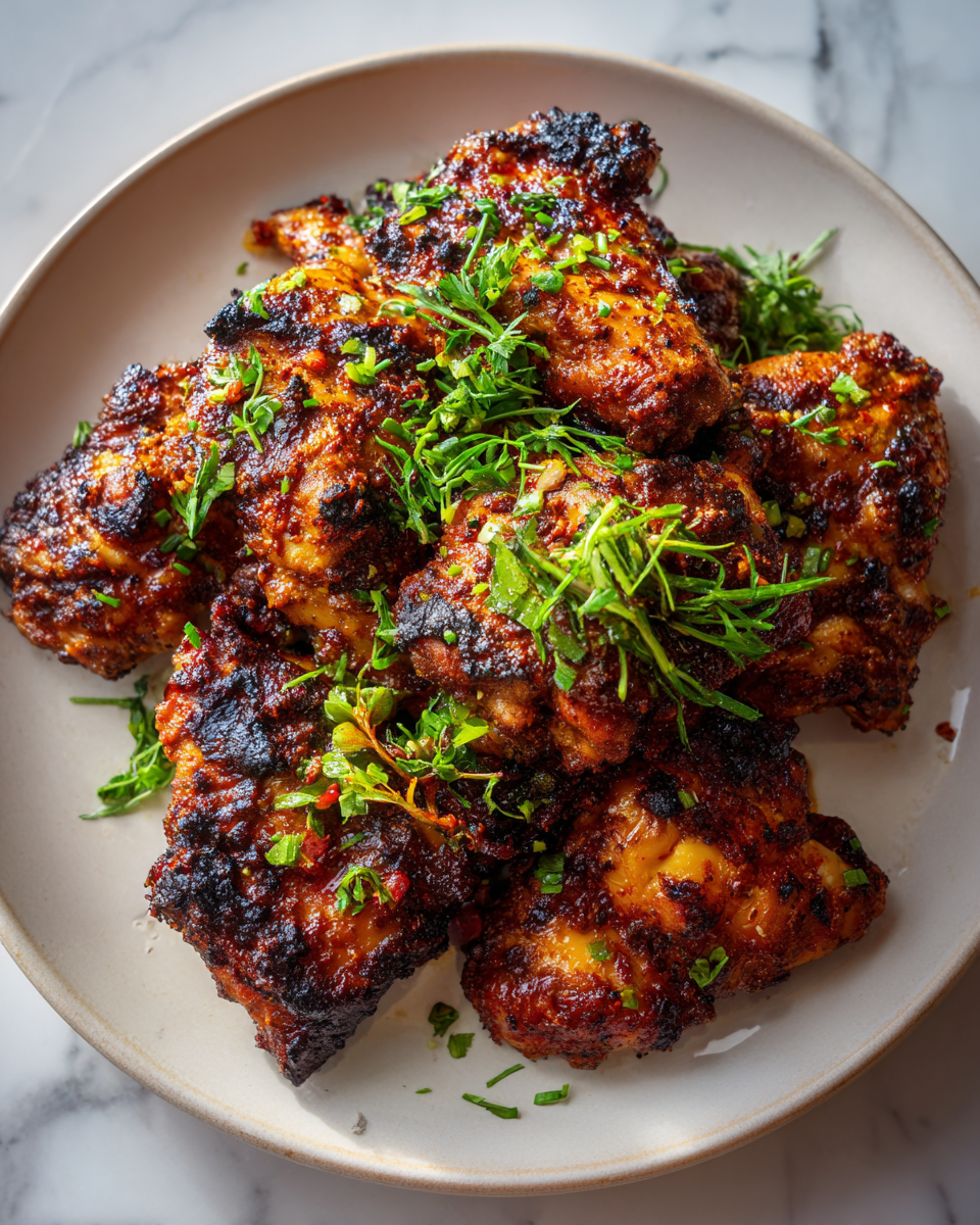 Final dish - Crispy Flavor Explosion: Airfryer Jerk Chicken Done Right