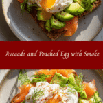 Elevate Your Brunch Game with Avocado and Poached Egg on a Smoked Salmon Plate