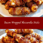 Crispy Indulgence: Bacon-Wrapped Mozzarella Sticks That Will Wow Your Taste Buds