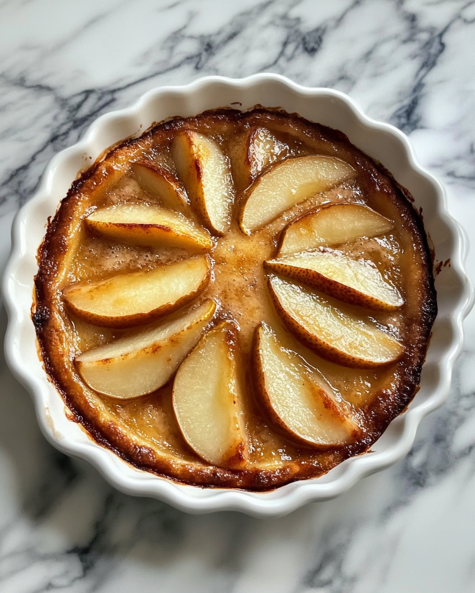 Final dish - Baked Pear Bliss A Sweet and Simple Dessert Delight