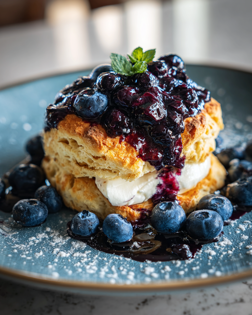 Final dish - Sweet Mornings with Blueberry Biscuits That Melt in Your Mouth