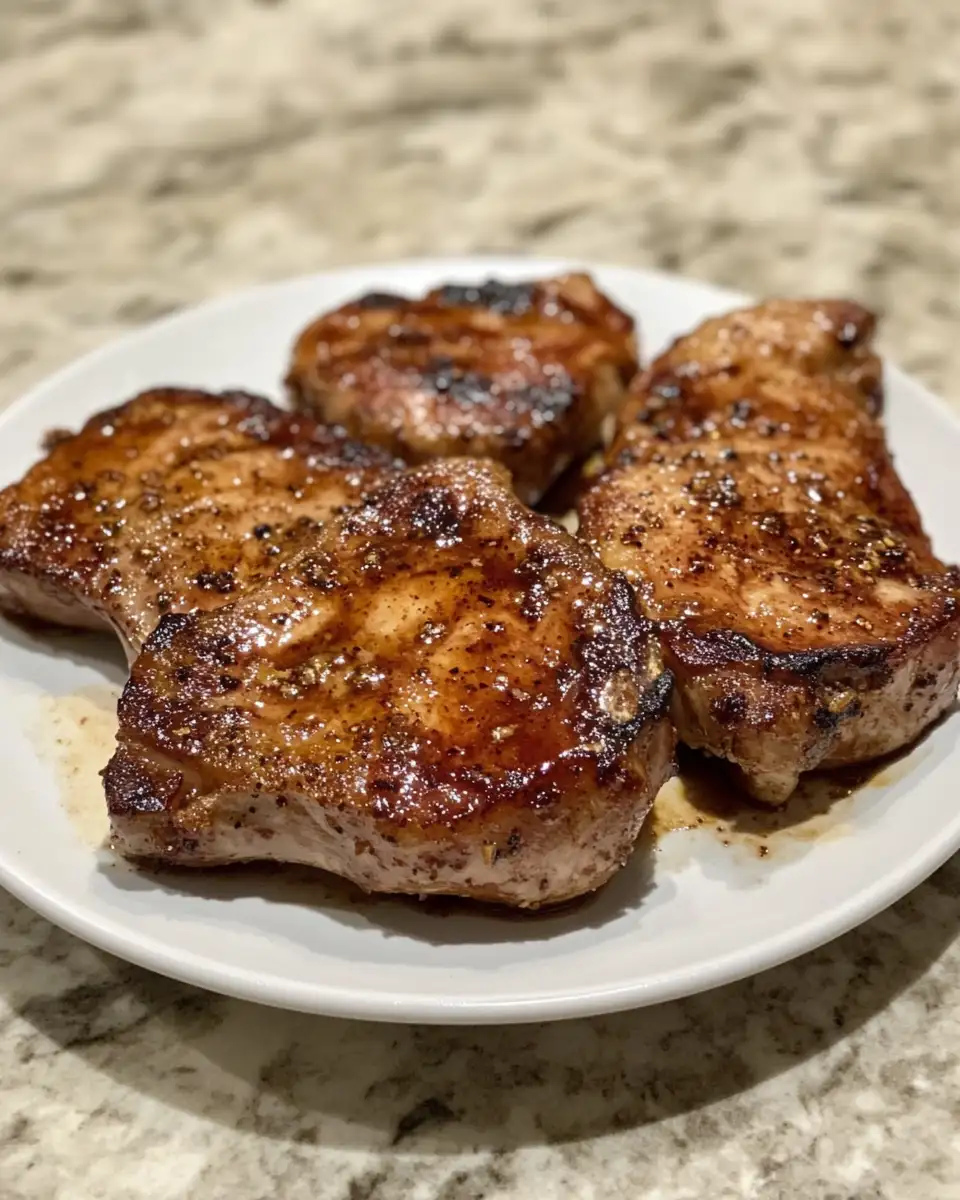 Final dish - Irresistibly Sweet and Savory: Brown Sugar Garlic Pork Chops Delight