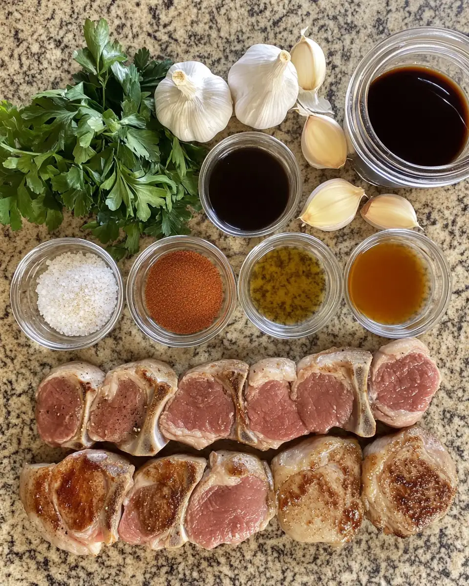 Ingredients for Irresistibly Sweet and Savory: Brown Sugar Garlic Pork Chops Delight