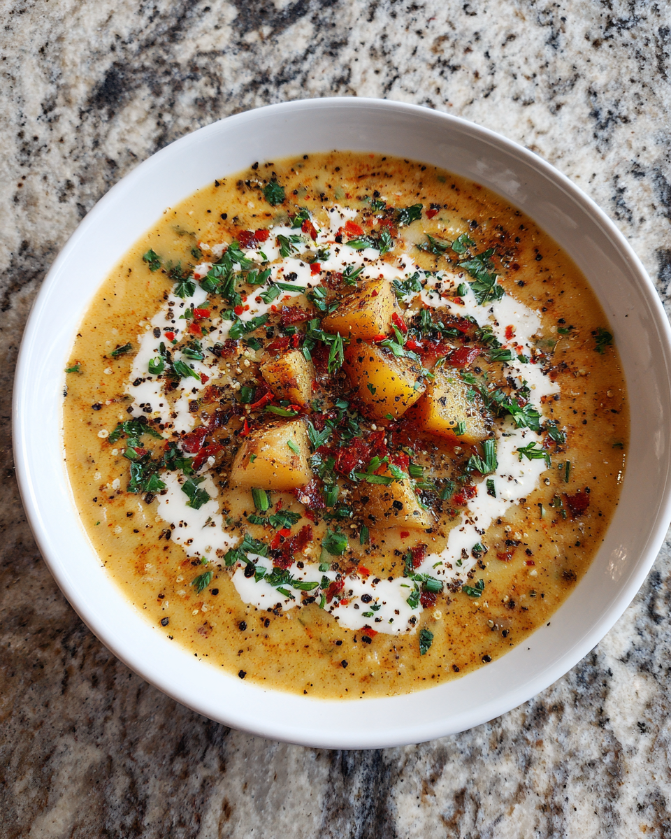 Final dish - Savory Comfort: Dive into a Bowl of Cajun Potato Soup