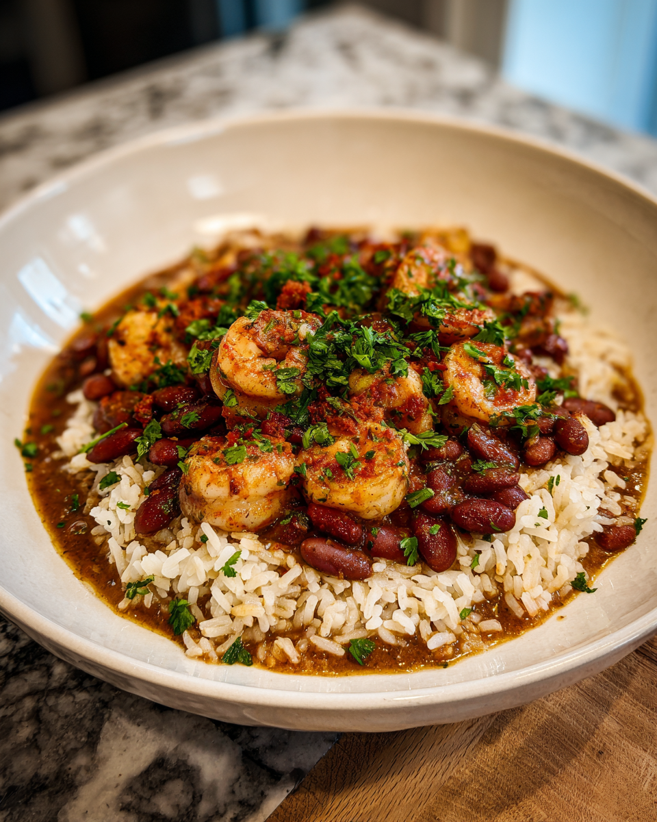 Final dish - Spice Up Your Dinner with Irresistible Cajun Red Beans and Rice