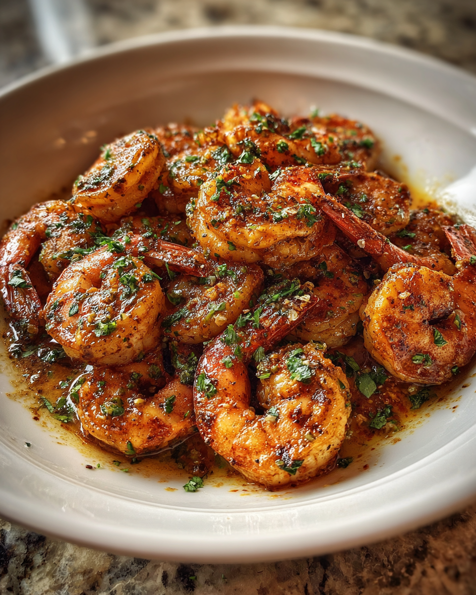 Final dish - Sizzling Cajun Shrimp: A Fiery Flavor Adventure