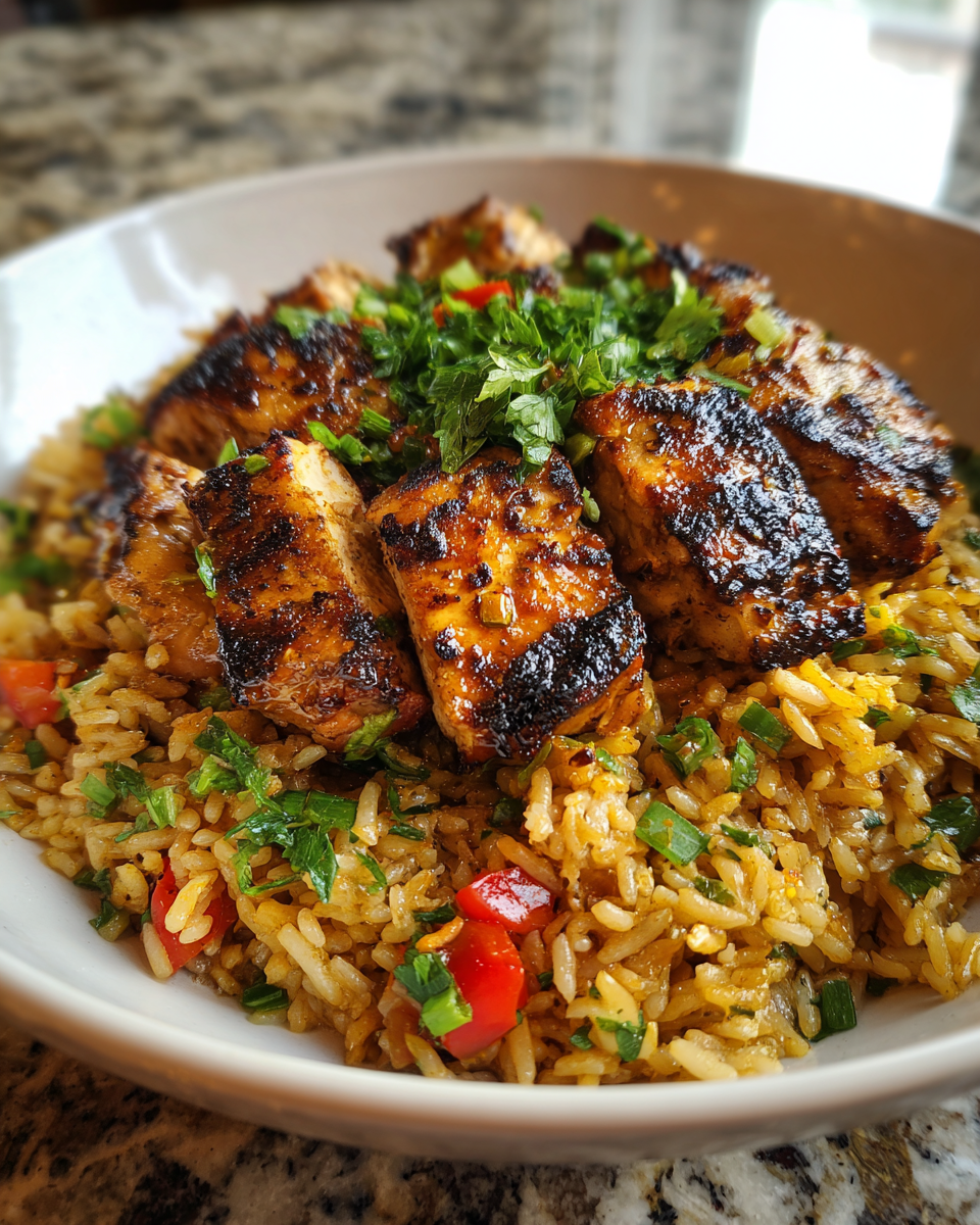 Final dish - Savor the Spice: Caribbean Jerk Chicken & Rice Adventure