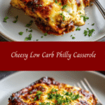 Ultimate Cheesy Low Carb Philly Casserole Delight