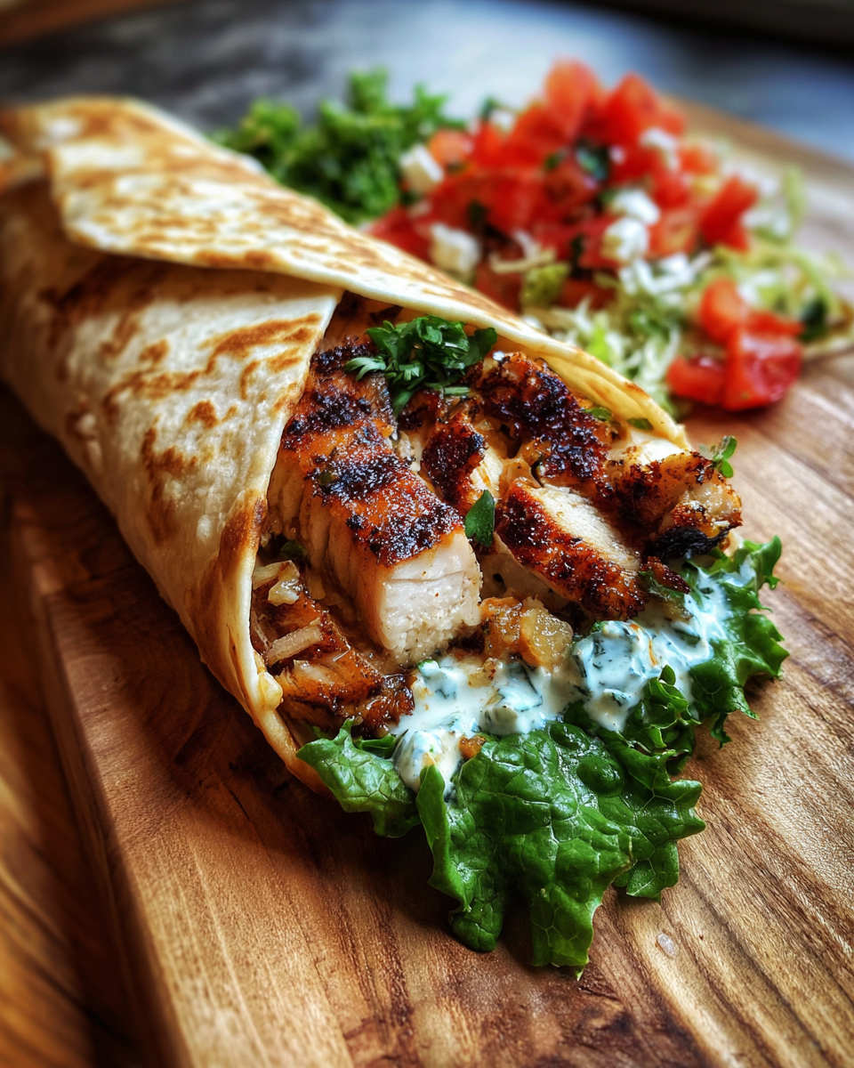 Final dish - Sizzling Chipotle Ranch Grilled Chicken Burrito Bliss