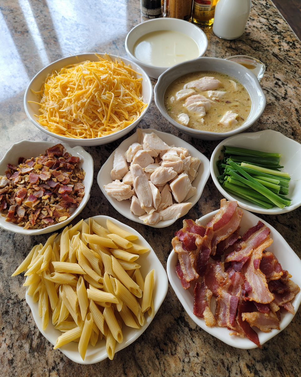 Ingredients for Irresistible Crack Chicken Penne: Your New Favorite Comfort Dish