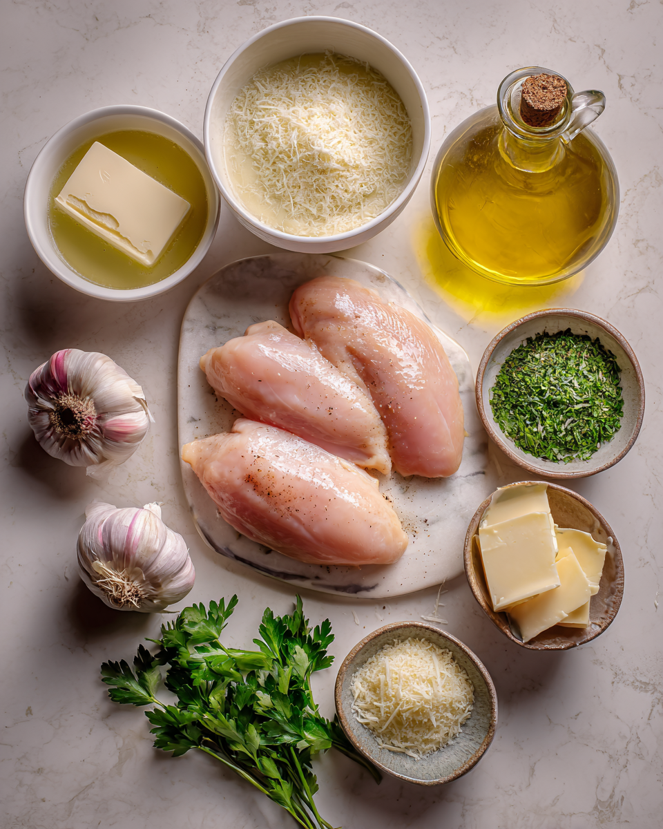 Ingredients for Savor the Comfort: Creamy Parmesan Chicken Delight