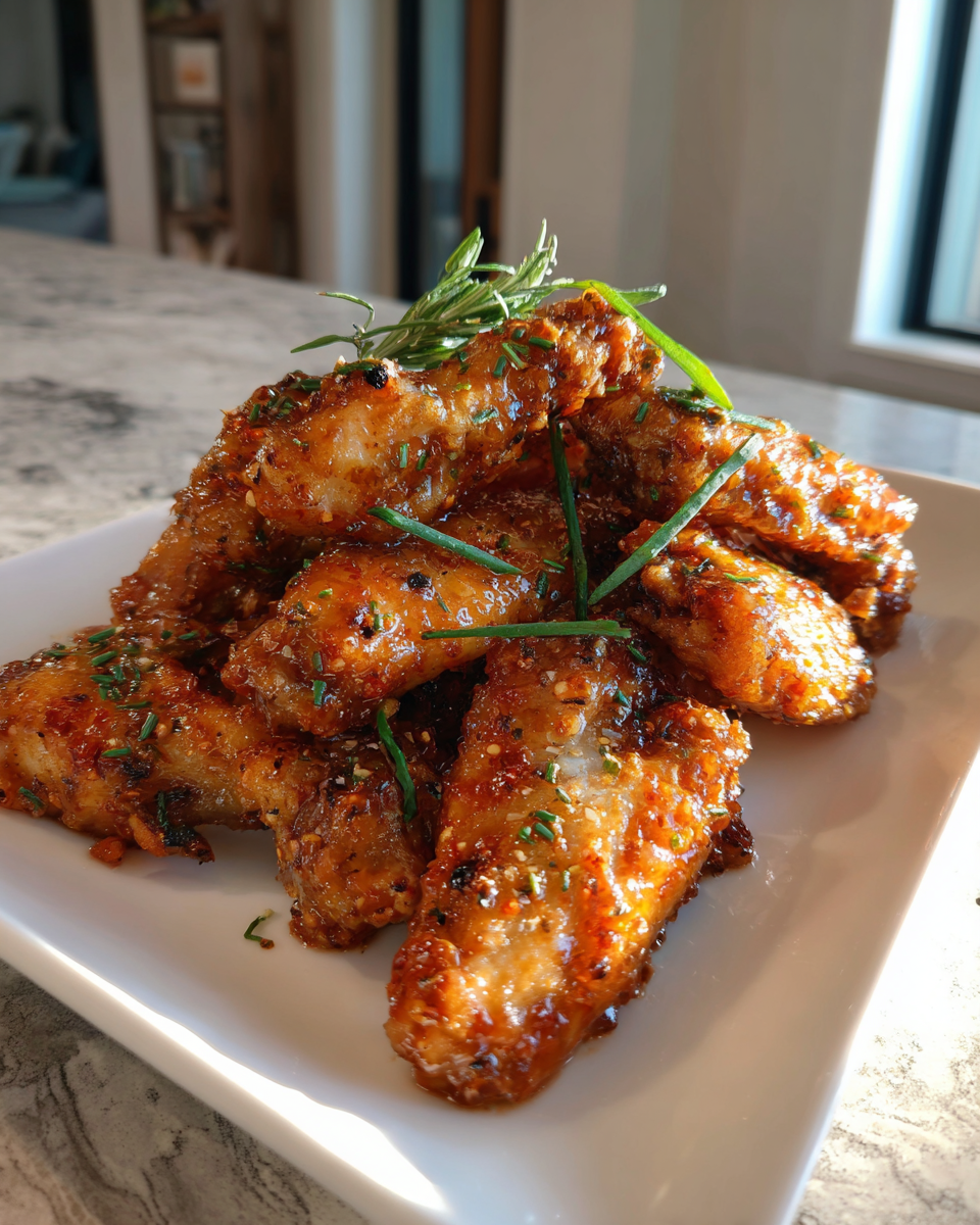 Final dish - Crispy Baked Chicken Wings That Will Make Your Taste Buds Sing