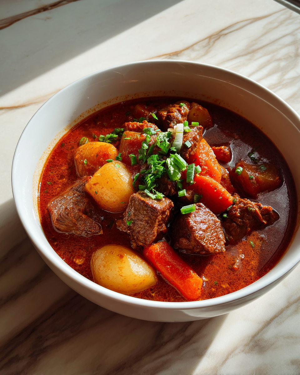 Final dish - Hearty Comfort in a Bowl: Easy Beef Stew Recipe for Cozy Nights