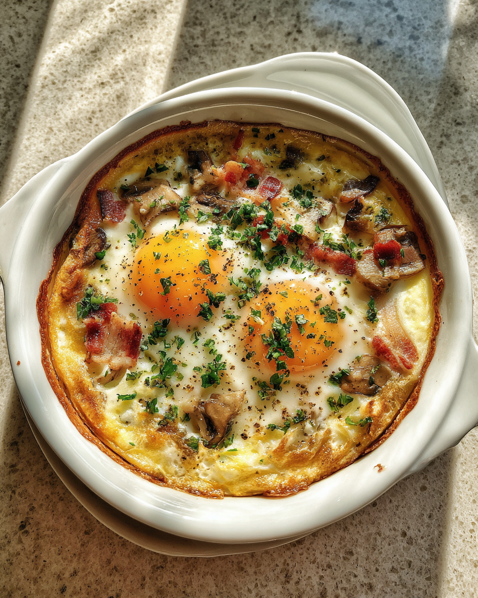 Final dish - Elevate Your Breakfast Game with Decadent Eggs Cocotte