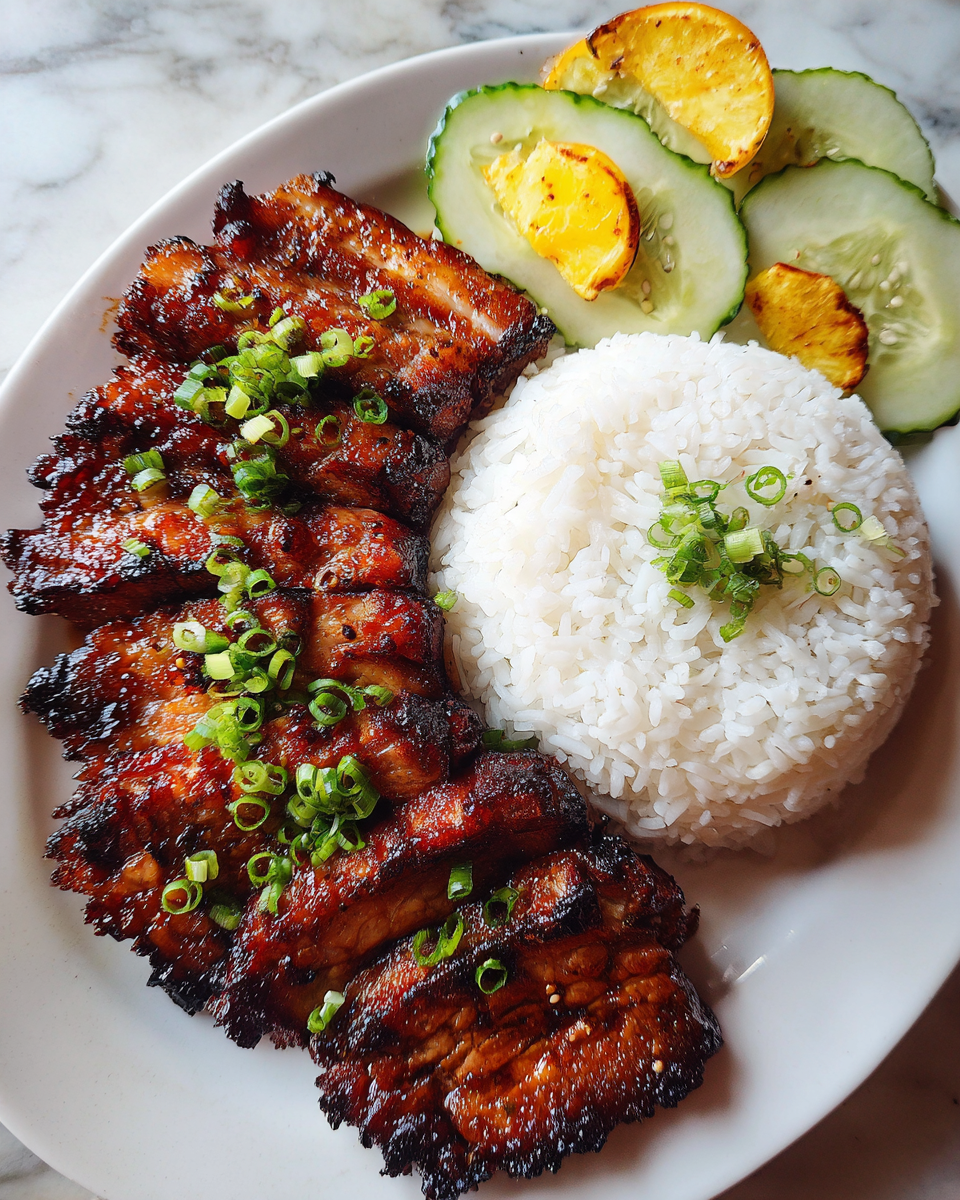 Final dish - Smoky Sweet Delight: Discover the Irresistible Charm of Filipino BBQ Pork